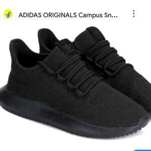 Adidas women’s black sneakers Size men 6 =  Ladies 8